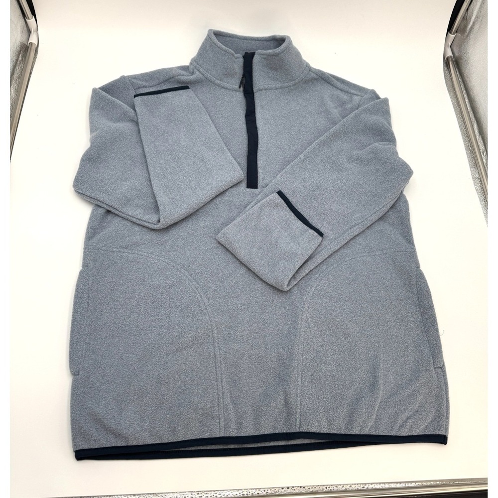 Goodfellow And Co Men's 1/2‎ Zip Pullover Blue Large NWT - Picture 2 of 6